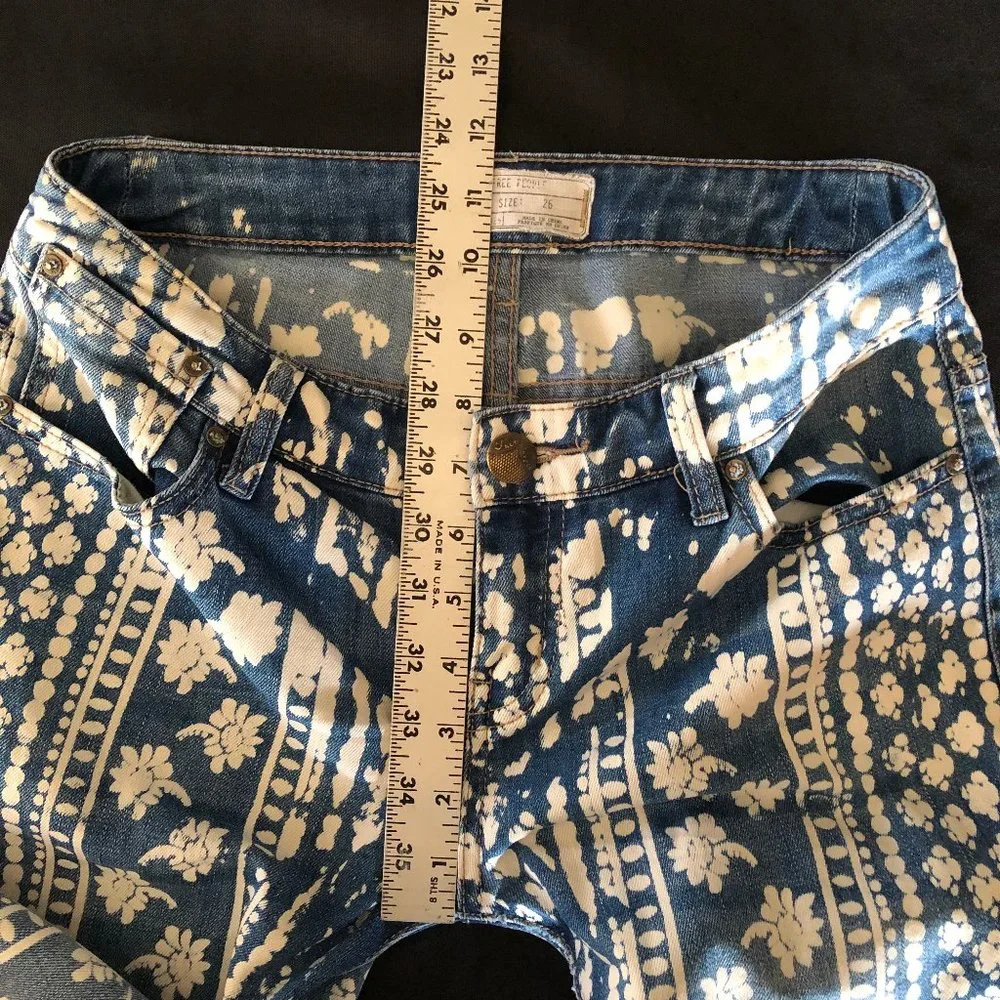 Rare Free People Bali Mantra Flare Jeans Sz 26 - Picture 12 of 16